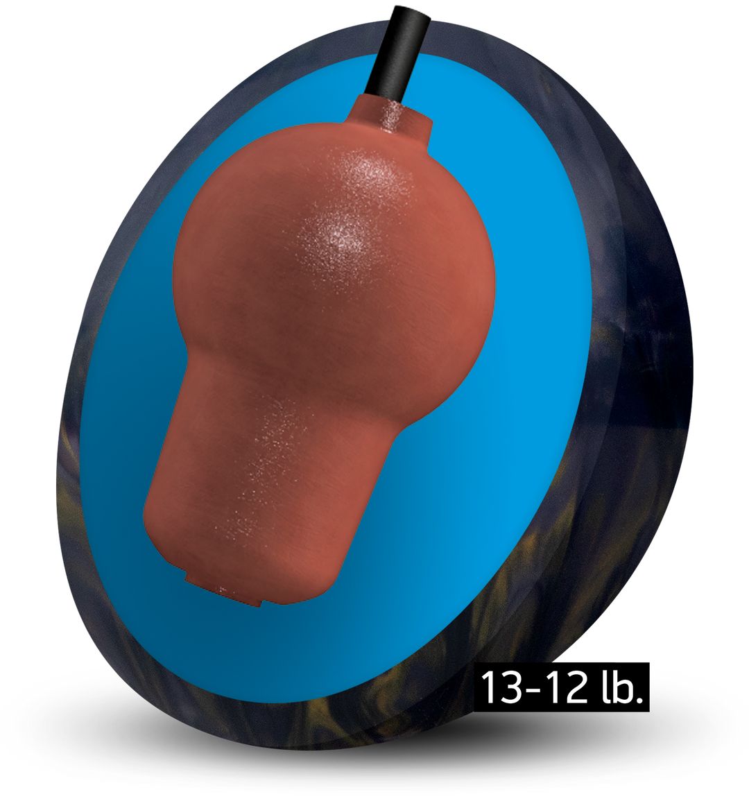 The Messenger Powercor Pearl core for thirteen to twelve pound bowling balls.