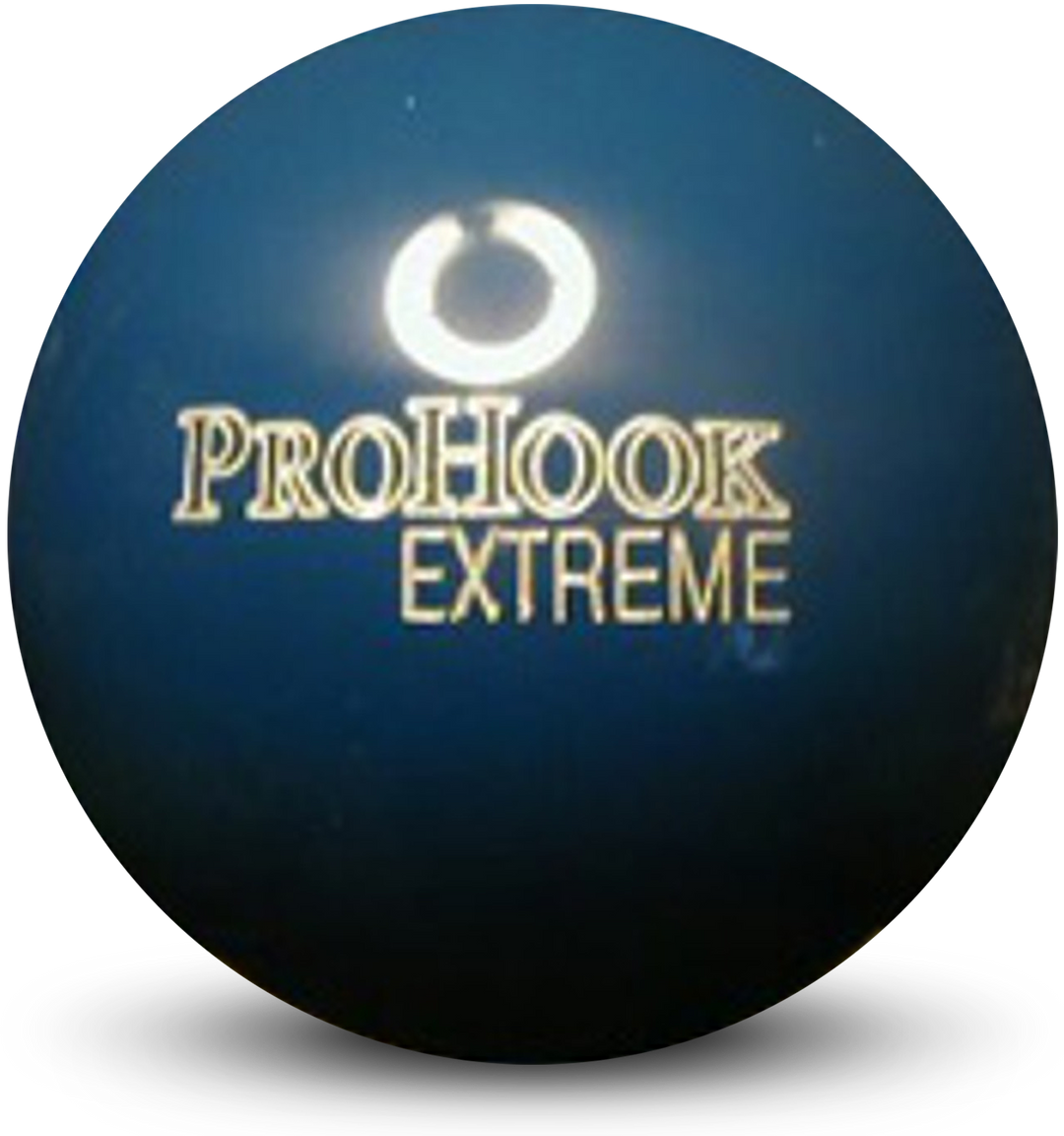 A blue colored bowling ball with the ProHook Extreme logo in white centered prominently.