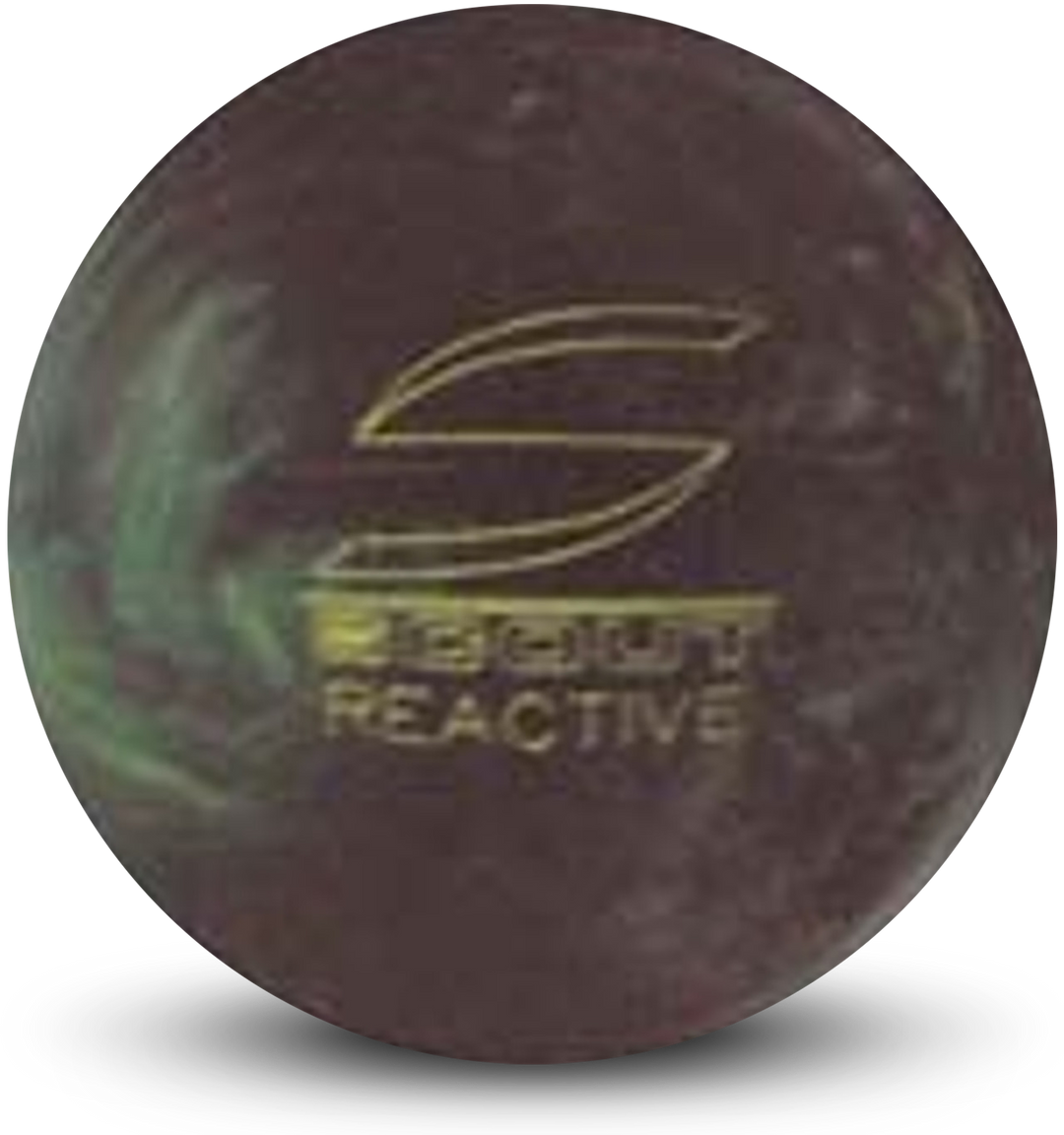 A green pearl colored bowling ball with the Scout Reactive logo in yellow centered prominently.