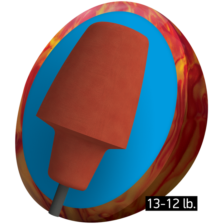 Super Cuda PowerCor Pearl core for thirteen to twelve pound bowling balls.