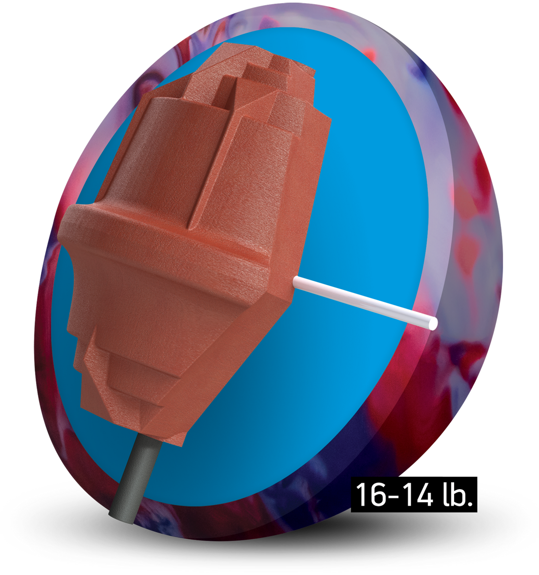 The Top Speed core for sixteen to fourteen pound bowling balls.