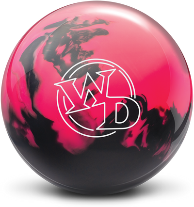 White Dot Pink / Black Bowling Ball