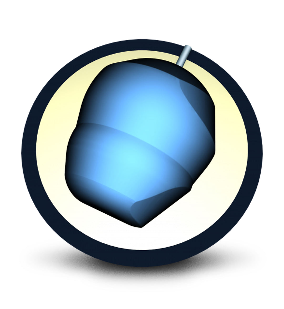 The Eruption Pro Blue core for sixteen to fourteen pound bowling balls.