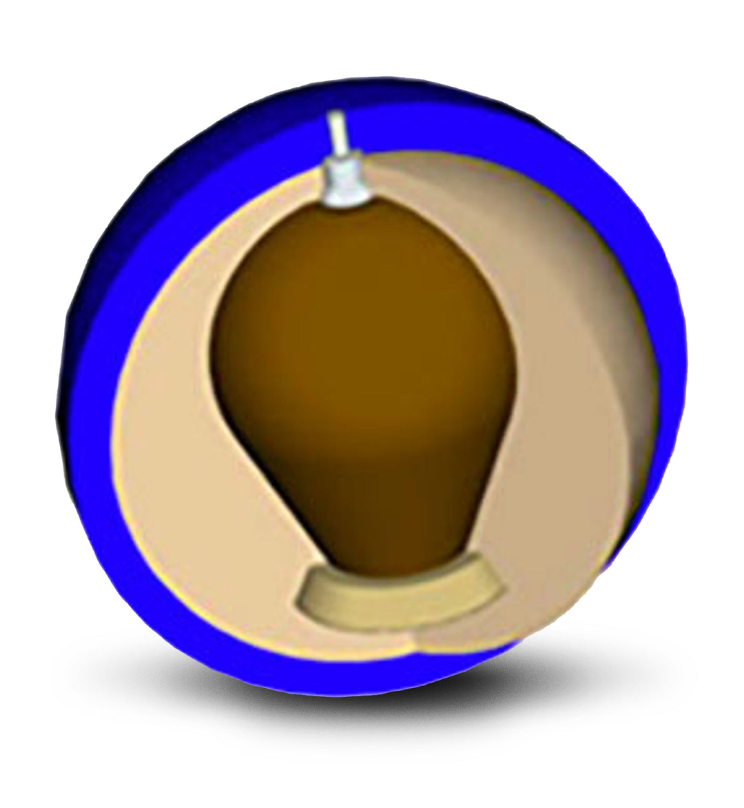 The Messenger Blue core for sixteen to fourteen pound bowling balls.