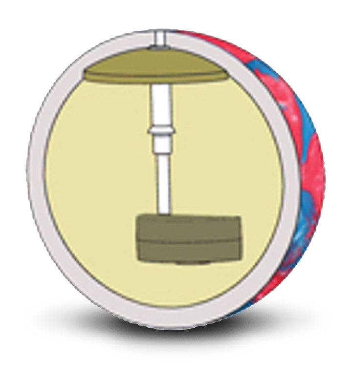 The Scout Blue / Gold Pearl core for all bowling ball weights.