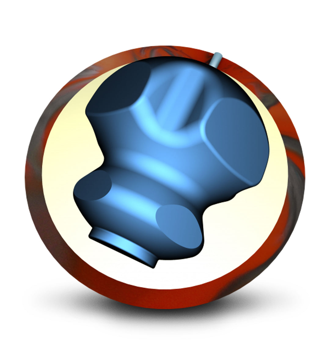 The Sideswipe core for sixteen to fourteen pound bowling balls.