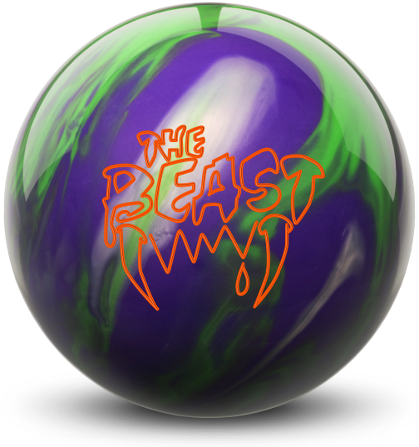 Beast Purple Lime Silver Bowling Ball