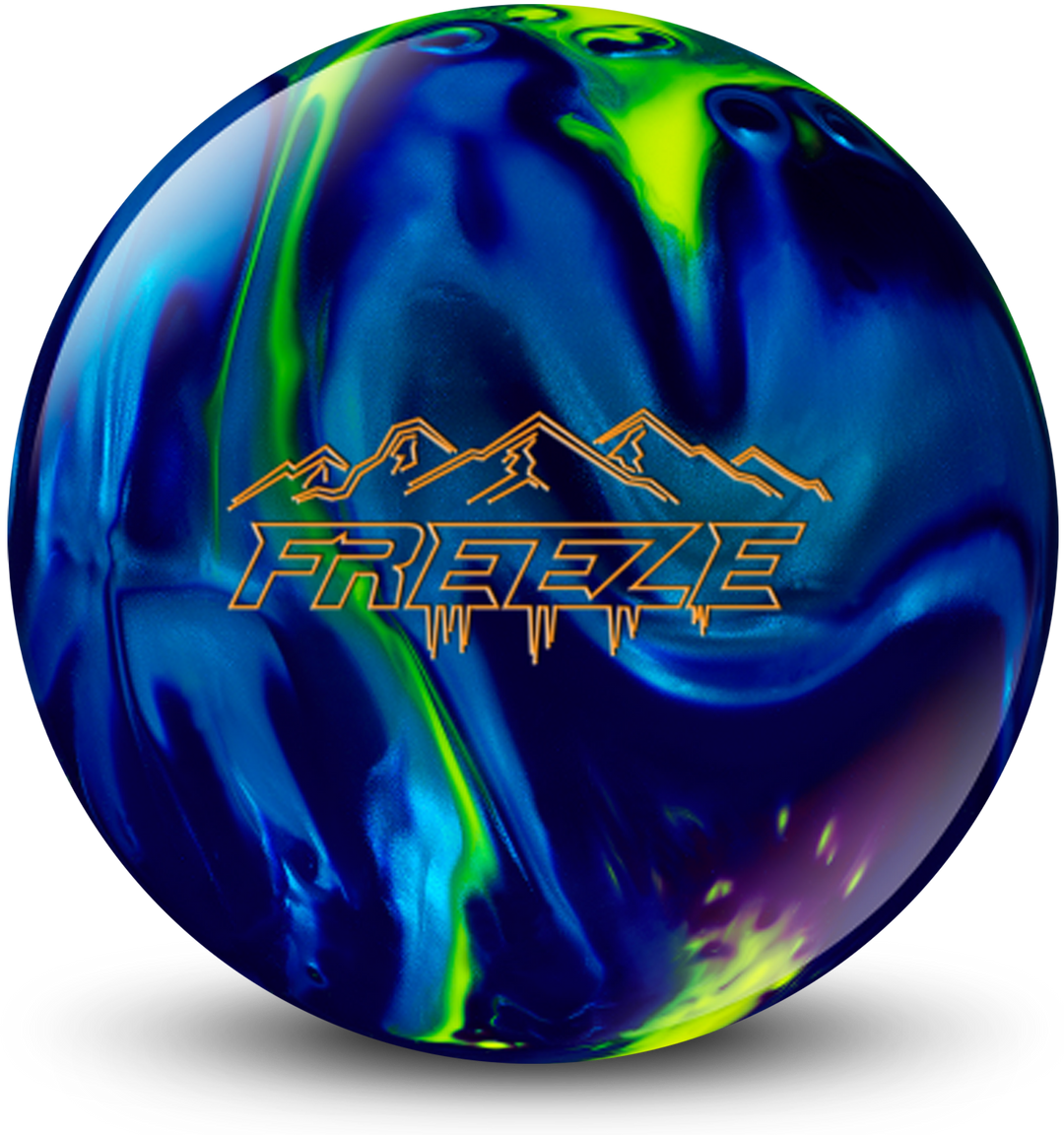 Freeze Navy Purple Yellow Bowling Ball