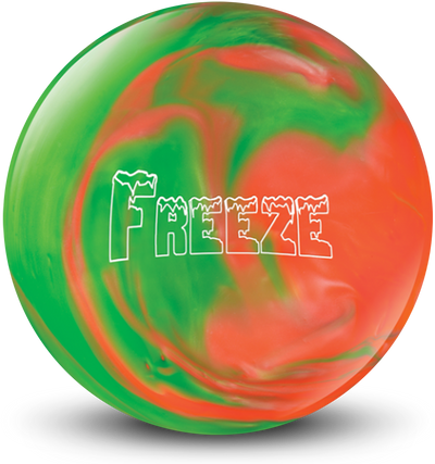 Freeze Neon Orange / Green Bowling Ball