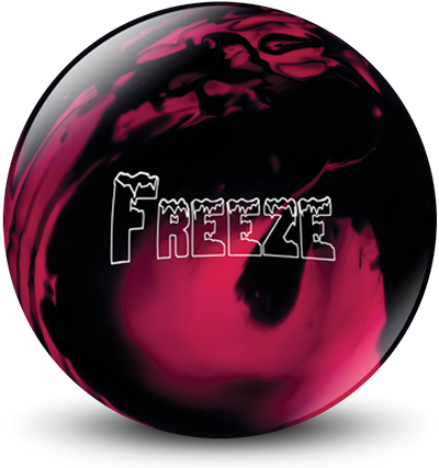 Freeze Pink Black Bowling Ball