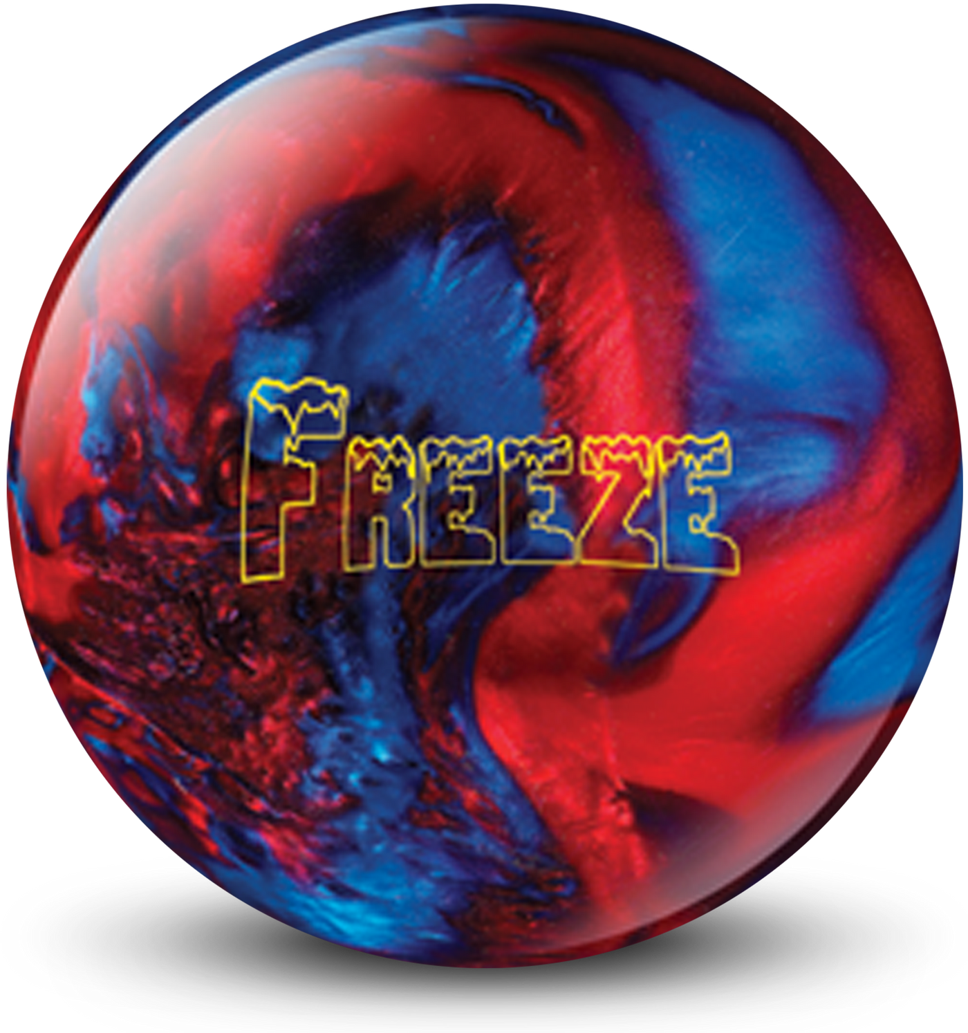 Freeze Red Blue Bowling Ball