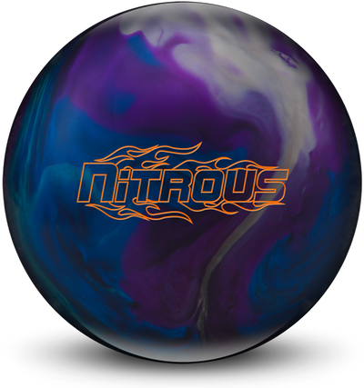 Nitrous Purple/Blue/Silver Bowling Ball