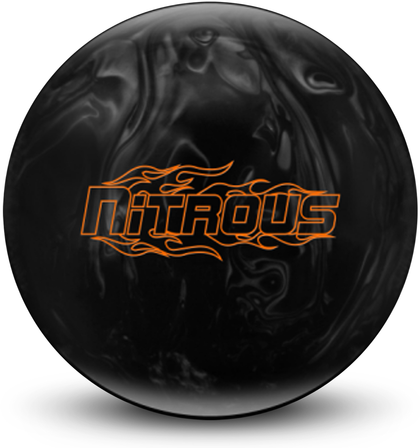 Nitrous Silver Black Bowling Ball