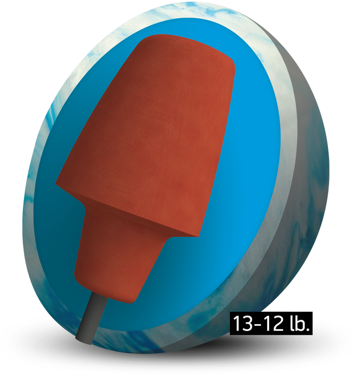 The Ricochet Return core for thirteen to twelve pound bowling balls.
