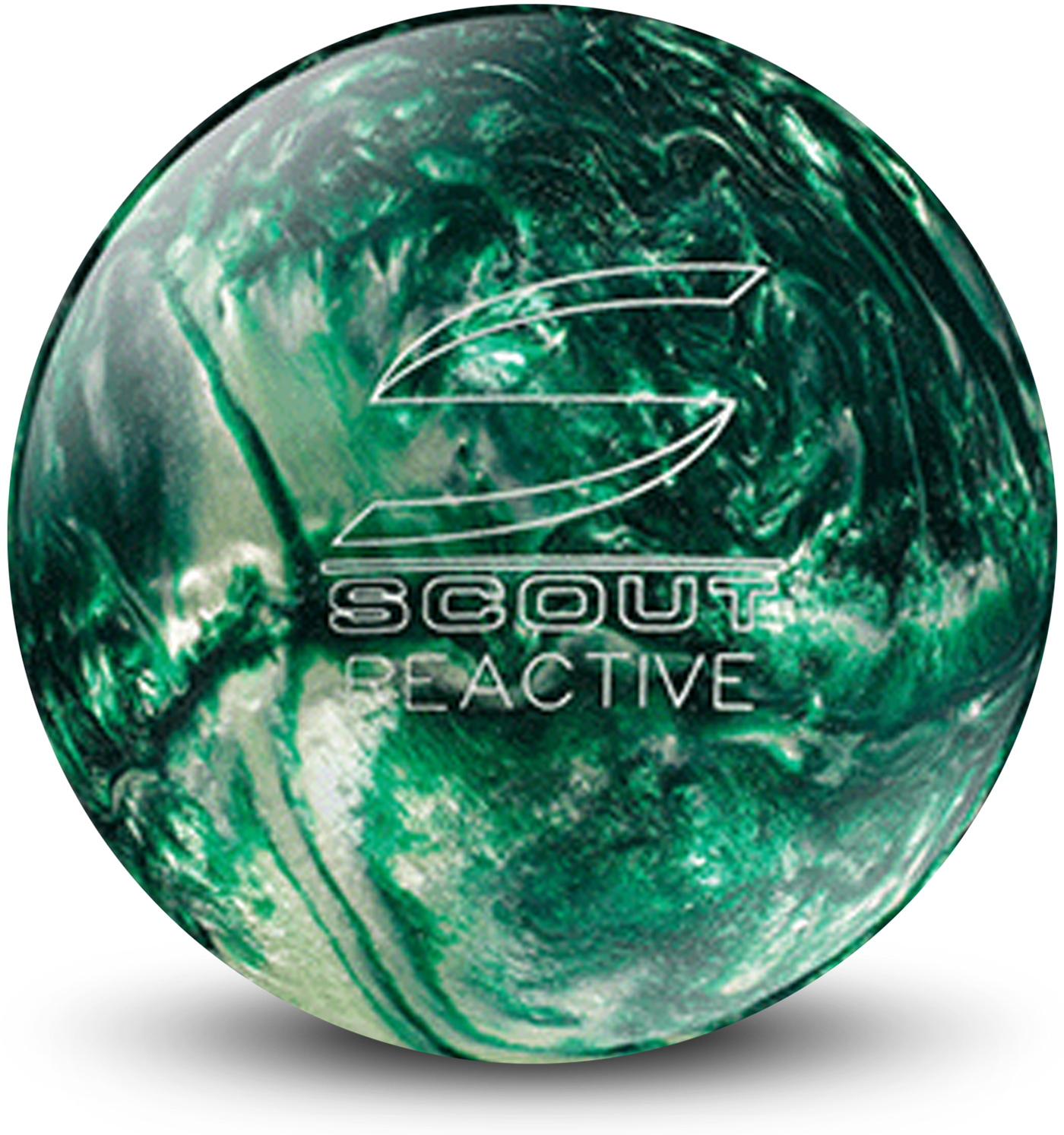 Scout Reactive Green/Silver Bowling Ball