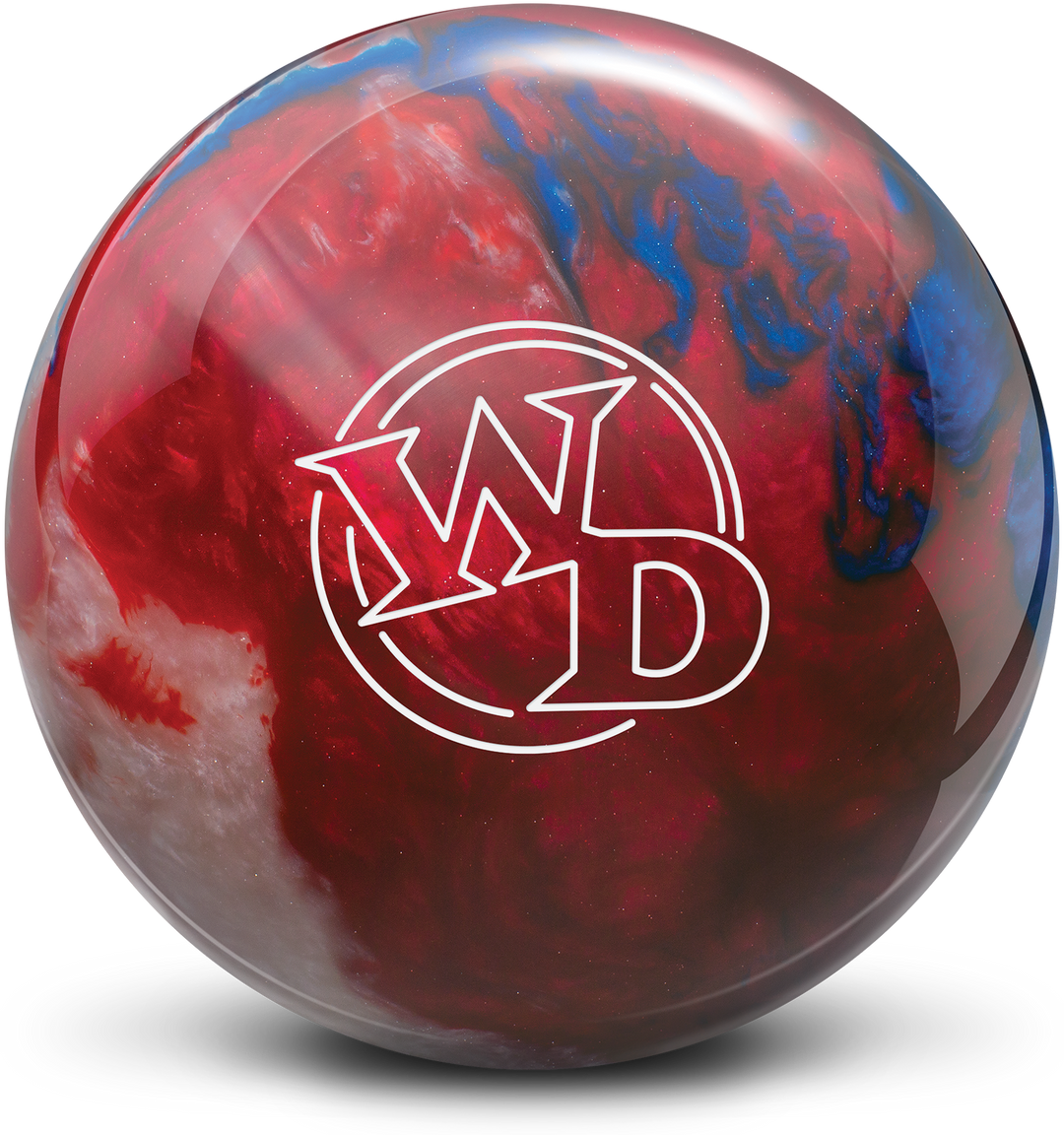 White Dot Patriot Sparkle Bowling Ball