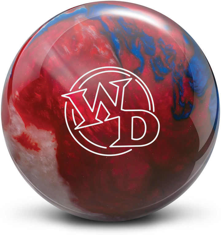 White Dot Patriot Sparkle Bowling Ball