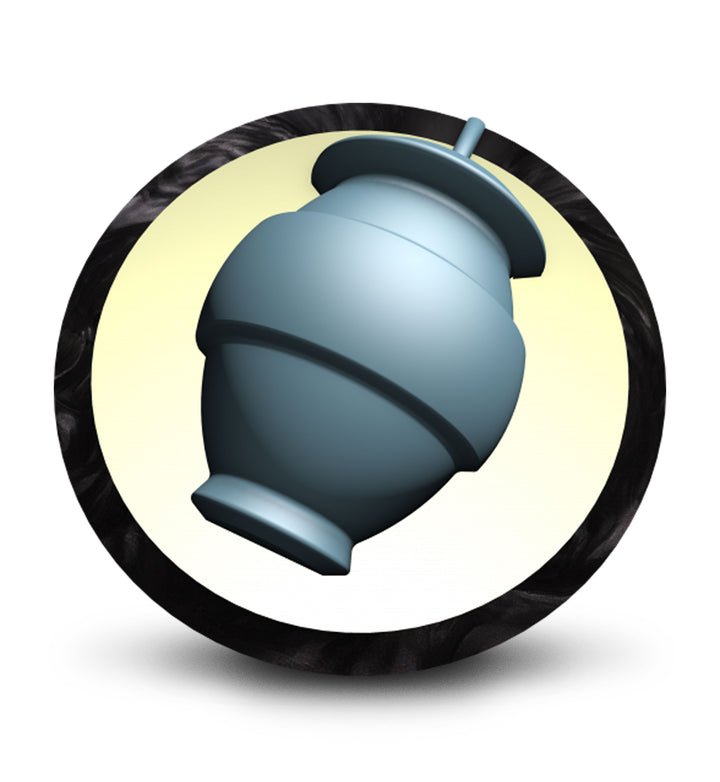 Nitrous Silver / Black Bowling Ball Core