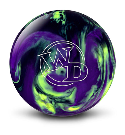 White Dot Black/Purple/Yellow bowling ball