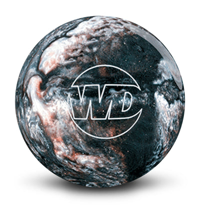 White Dot Black/Silver/Caramel bowling ball