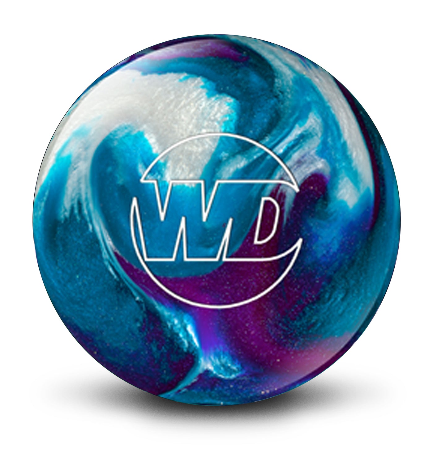 White Dot Blue/Purple/White bowling ball