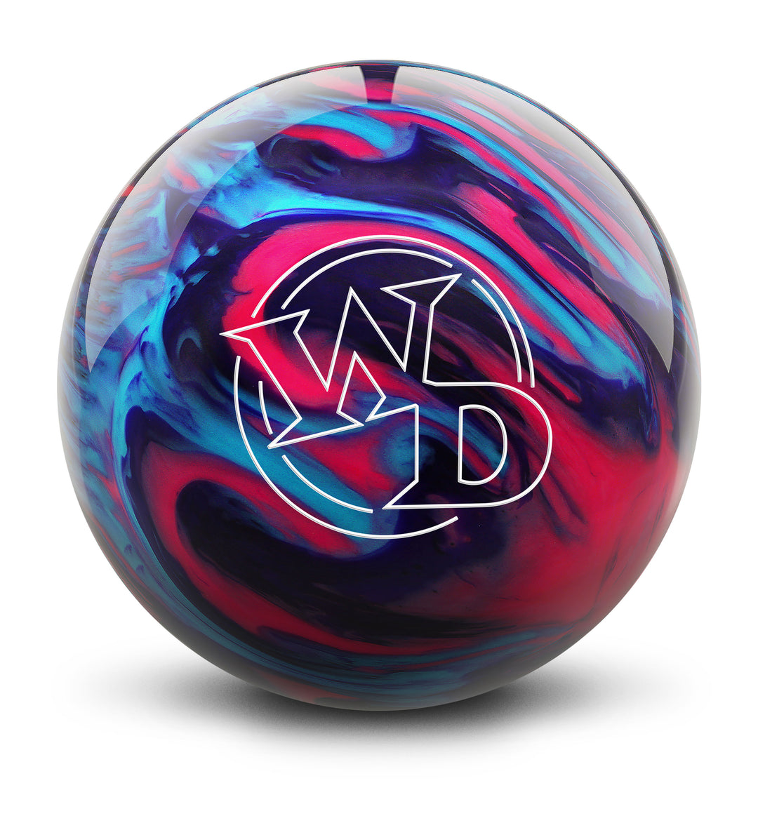 White Dot Cotton Candy bowling ball