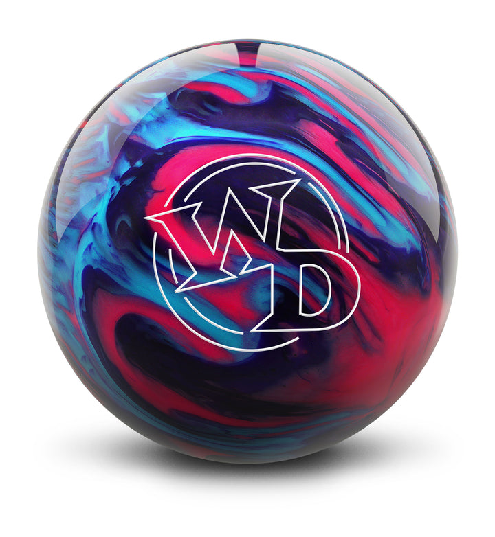 White Dot Cotton Candy bowling ball