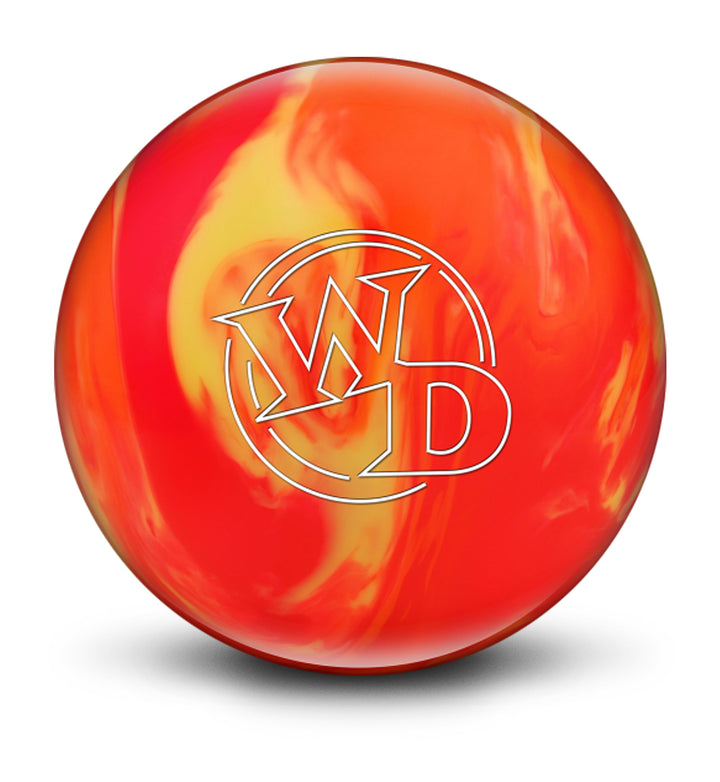 White Dot Sunburst bowling ball