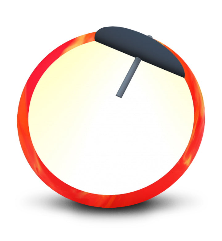 White Dot Sunburst bowling ball core